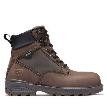 Timberland PRO Resistor 6" Comp Toe - Hnede Nepremokave Topanky Panske, T0341SK